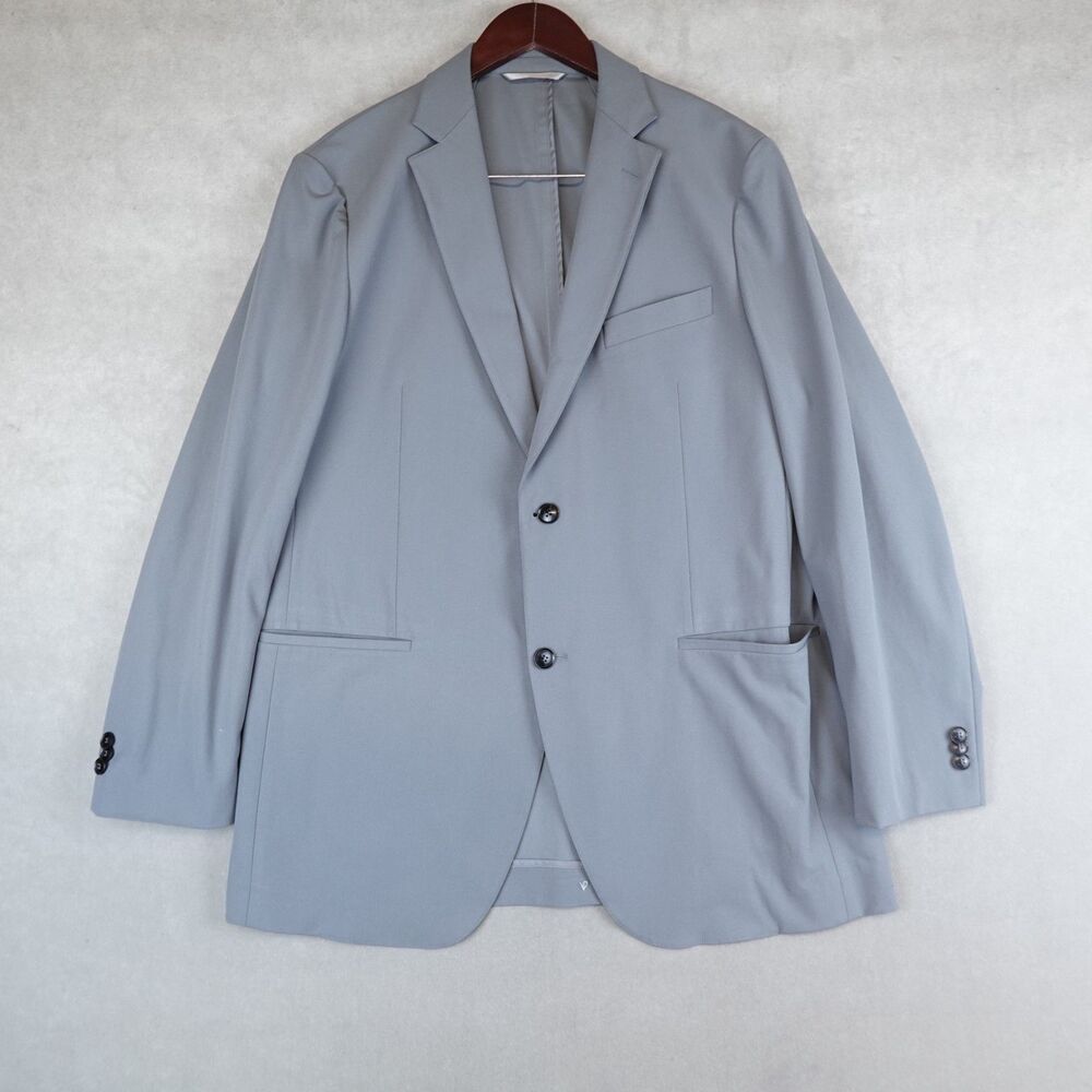 Sene Jacket Mens 40 Gray Stretch Flex Tech Blazer Sport Coat Performance